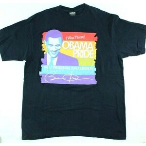 2013 Obama Pride 44th Presidential Inauguration T-Shirt I Was There Sz XL Black